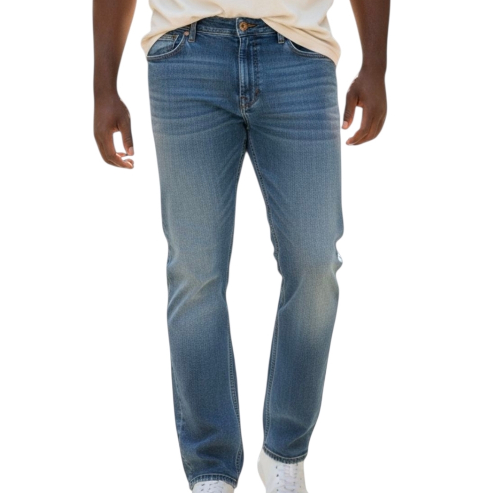 Wrangler Retro Men's Slim Straight Jeans - Medium Wash Denim 38x34